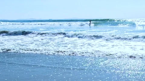 Person who surfs Stock Footage 243495168