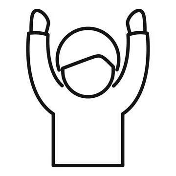 Person work exercise icon outline vector. Health mental busy イラスト素材