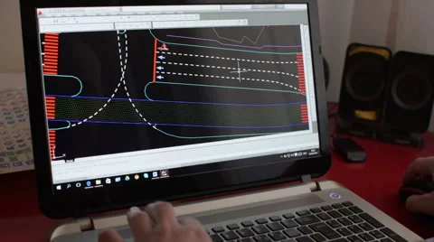  A person is working in a cad program 스톡 동영상 62539517