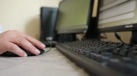 Person working at the computer Stock Footage 50420572