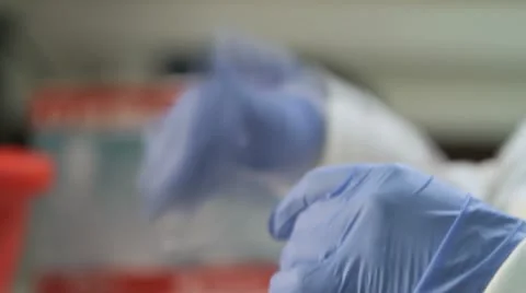 A person working in a laboratory Stock Footage 10680667