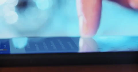 Person writes message on keyboard of modern cell phone Video stock 149460067