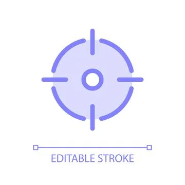 Personal aim pixel perfect glassmorphism ui icon Ilustração Stock