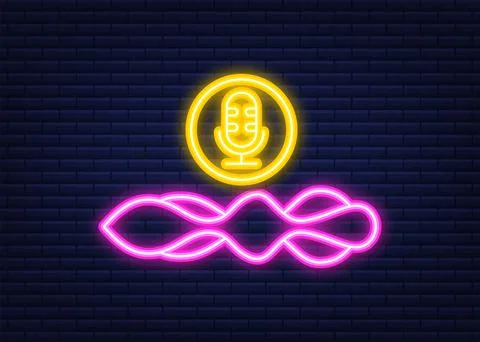 Personal assistant and voice recognition concept gradient vector illustration of イラスト素材