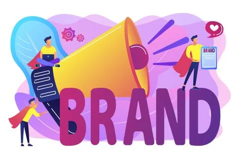 Personal brand concept vector illustration Stock Illustration