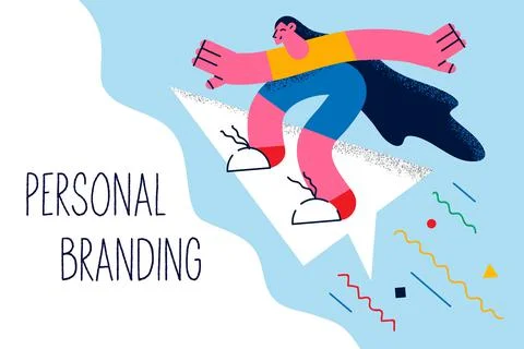 Personal branding and development concept Stock Illustration