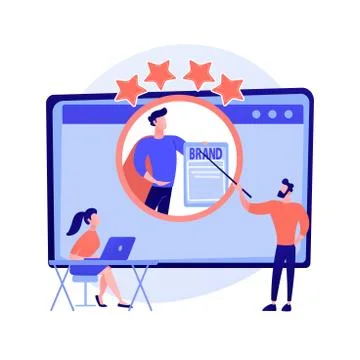 Personal branding course vector concept metaphor Stock Illustration