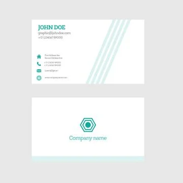 Personal business card Stock Illustration