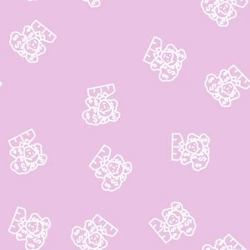 Personal business ethics line vector seamless pattern 库存插图