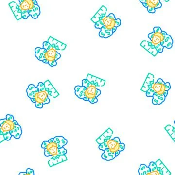 Personal business ethics vector seamless pattern Illustrazione stock