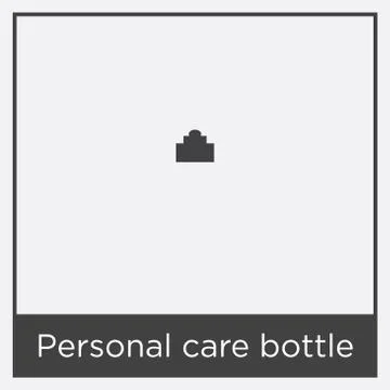 Personal care bottle icon isolated on white background Stock Illustration