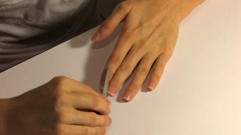 Personal Care of Nail  Stock Footage 959370