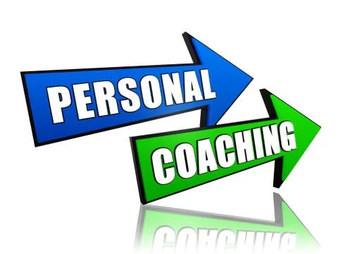 Personal coaching in arrows Stock Illustration