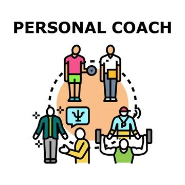Personal coaching developing client health and career Ilustración de archivo