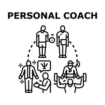 Personal coaching developing client health and career Ilustración de archivo