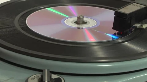 Personal compact disc player Stock Footage