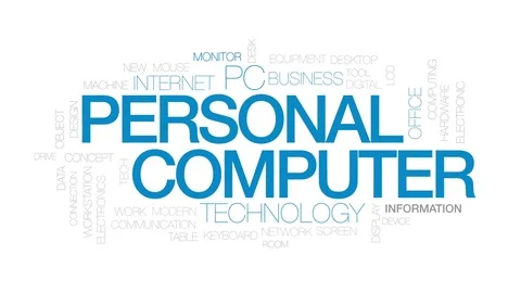 Personal computer animated word cloud, t... | Stock Video | Pond5