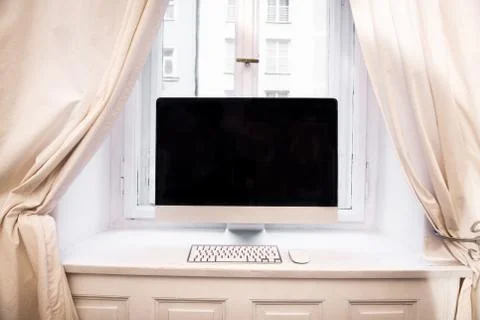 Personal computer at home Stock Photos