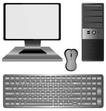 Personal computer Stock Illustration