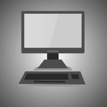A personal computer Stock Illustration