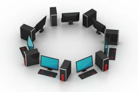 Personal computer Grats Stockgrafik