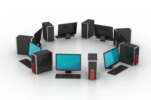 Personal computer Grats Stockgrafik