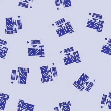 Personal computer industry glyph seamless pattern イラスト素材