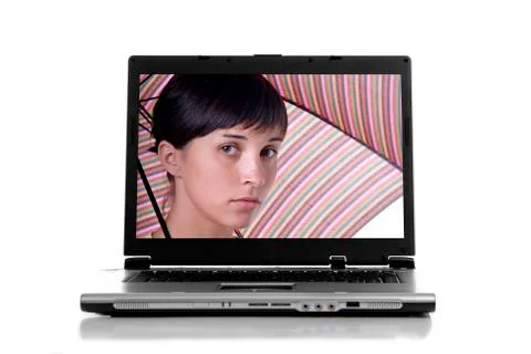 Personal computer isolated on white background Stock Photos