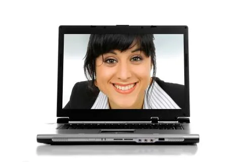 A personal computer isolated on white background Stock Photos