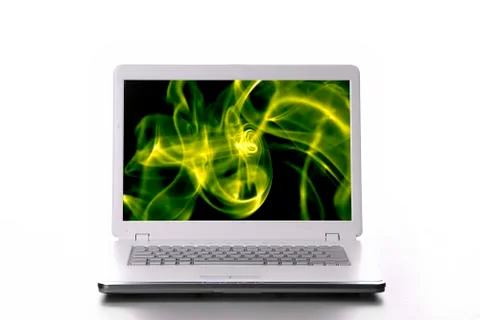 Personal computer isolated on white background Stock Photos