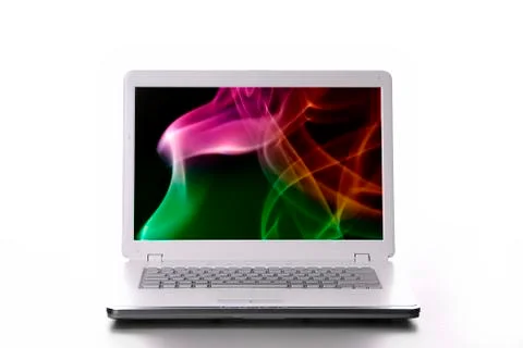 Personal computer isolated on white background Stock Photos