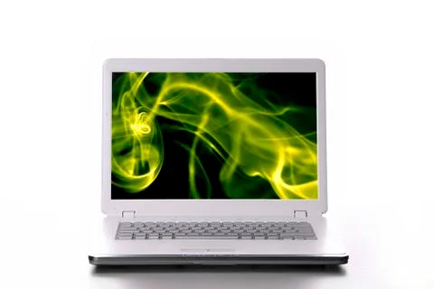 Personal computer isolated on white background Stock Photos