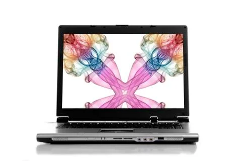 Personal computer isolated on white background Stock Photos