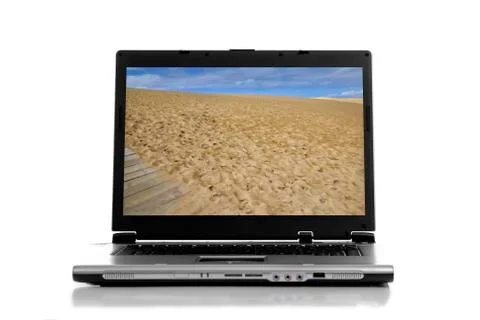 Personal computer isolated on white background Stock Photos