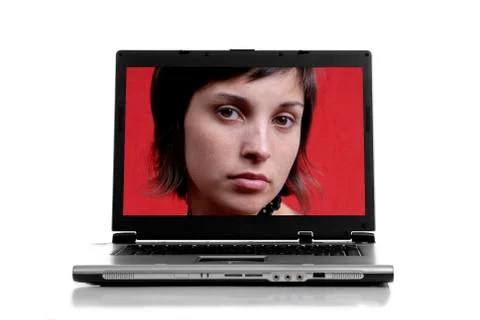 Personal computer isolated on white background Foto stock