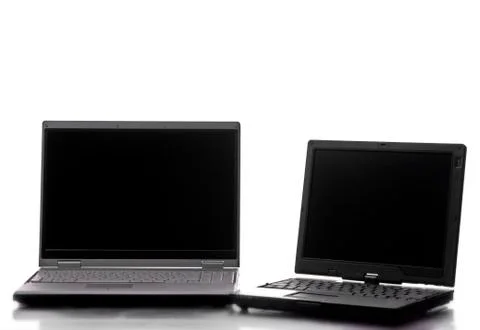 Personal computer isolated on white background Stock Photos