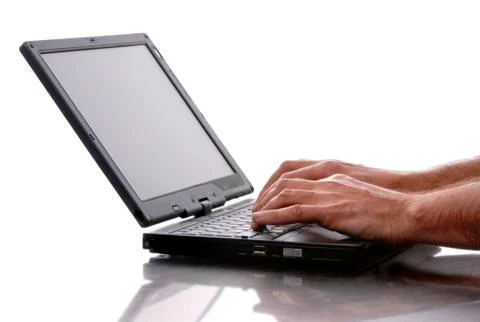 Personal computer isolated on white background Foto stock