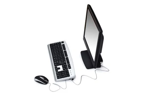 Personal computer isolated on the white background Foto stock