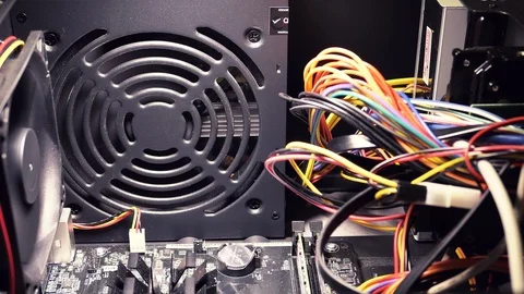 Personal Computer Power Supply Stops Working 스톡 동영상 90216127