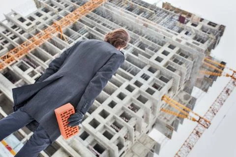 Personal contribution to construction Stock Photos