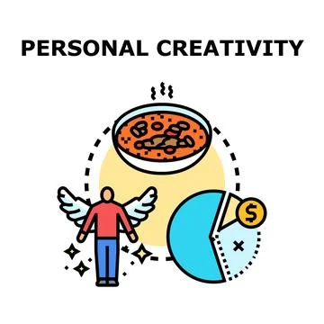 Personal creativity developing business idea and innovation イラスト素材