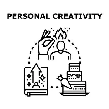 Personal creativity developing passion and innovative growth Stock Illustration