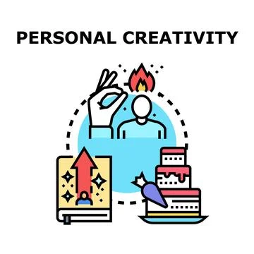 Personal creativity developing passion and innovative growth イラスト素材
