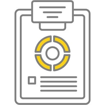 Personal cv on clipboard vector isolated icon Stock Illustration