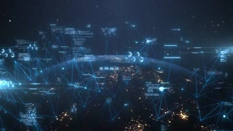 Personal Data Algorithms Global Information Technology Video stock 274176118