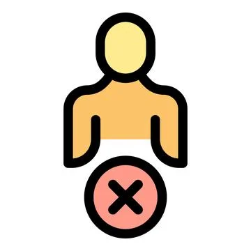 Personal data delete icon vector flat Stock Illustration