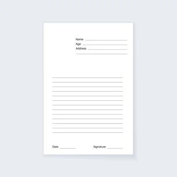 Personal data document Stock Illustration