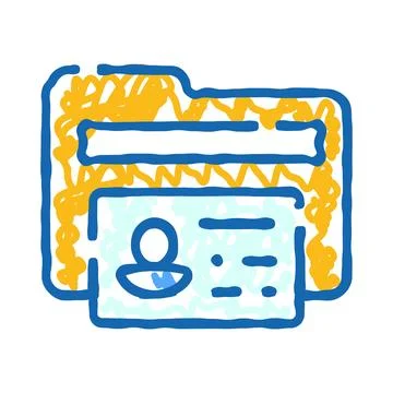 Personal data folder and identification document protection Stock Illustration