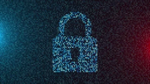 Personal Data Fortress Padlock Encryption for Ultimate Security 動画素材 262506245
