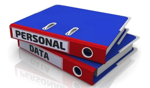 Personal data. Office folder with inscription Stock Illustration